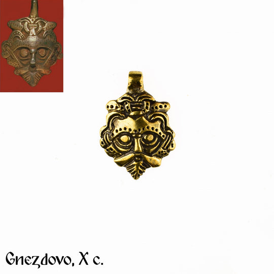 Mask pendant from Gnezdovo (Rus, X c.)