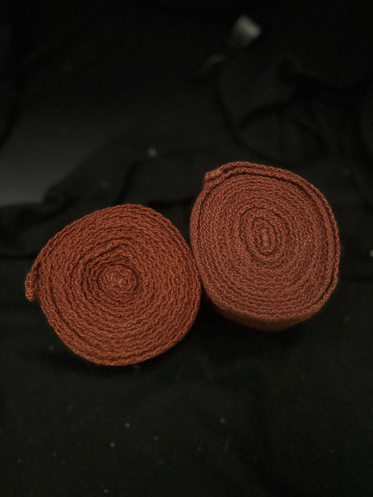 Hand-Woven, plant dyed Leg Wrappings – Authentic Early Medieval Winigas