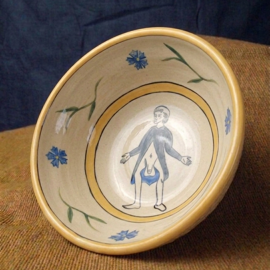 Medieval Marginalia Ceramic Bowl