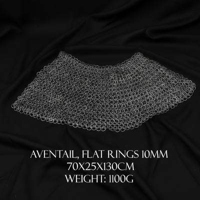 Closed aventail, rings 10mm