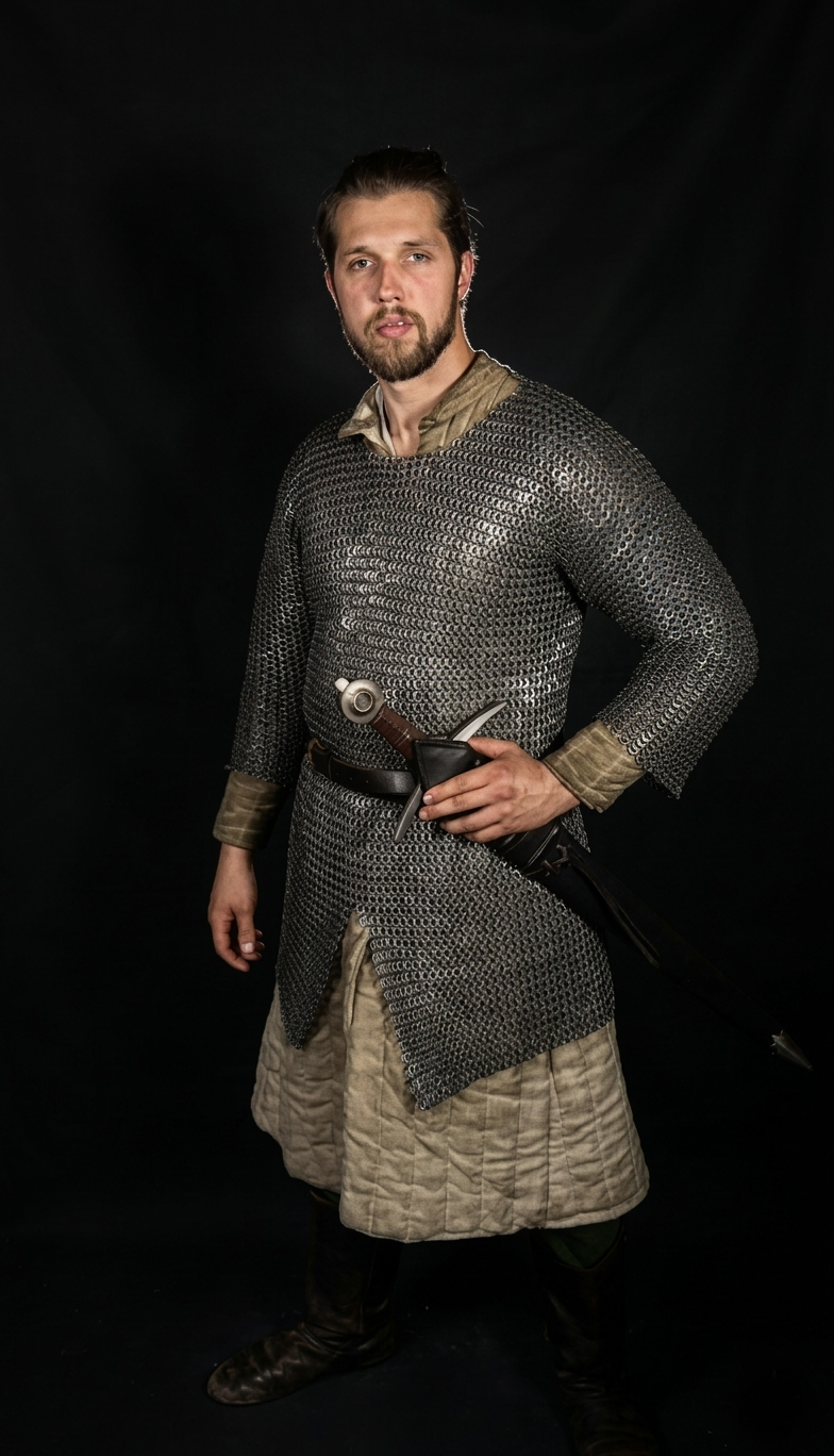 Hauberk Solid/Riveted 9 mm – Short Sleeves (Custom Made Chainmail)