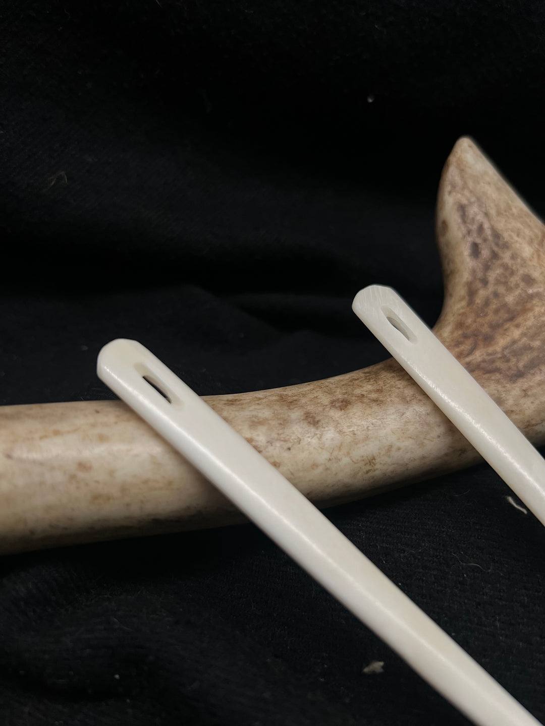 Authentic Antler Needle Cloak Pin for Historical Reenactment, Viking & Medieval Clothing