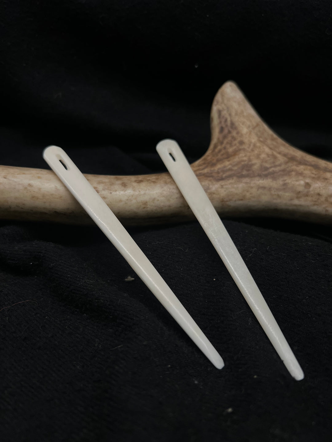 Authentic Antler Needle Cloak Pin for Historical Reenactment, Viking & Medieval Clothing