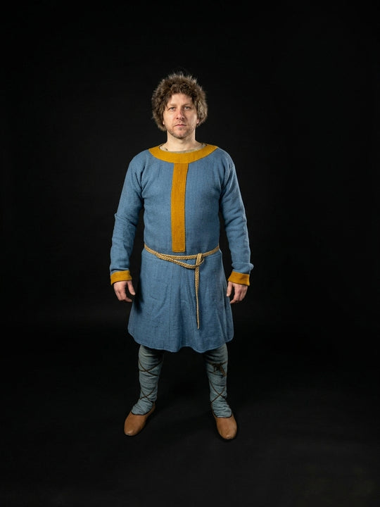 Early Medieval Tunic with stripes, Western Europe, 9-11th century (Poland, Holy Roman Empire, Frankish Empire)