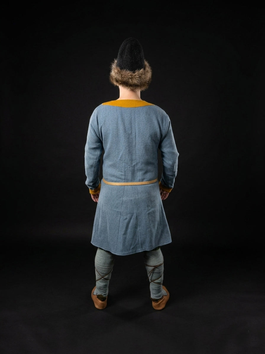 Early Medieval Tunic with stripes, Western Europe, 9-11th century (Poland, Holy Roman Empire, Frankish Empire)