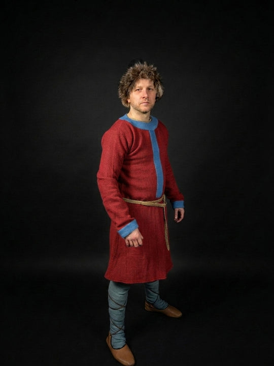 Early Medieval Tunic with stripes, Western Europe, 9-11th century (Poland, Holy Roman Empire, Frankish Empire)