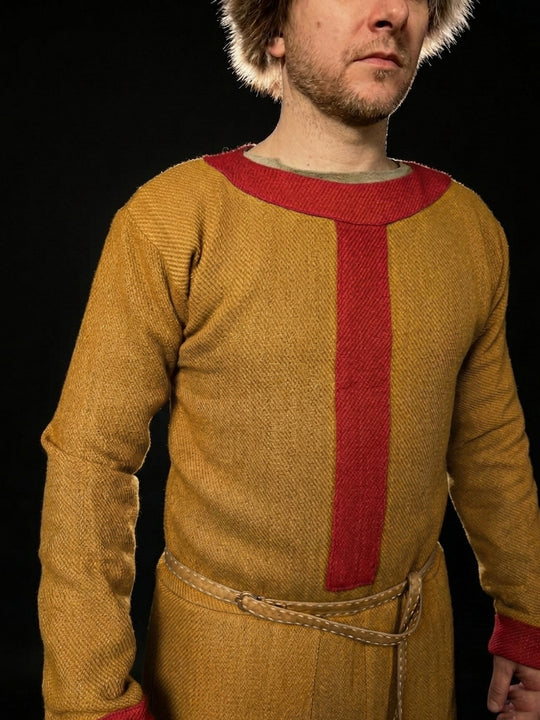 Early Medieval Tunic with stripes, Western Europe, 9-11th century (Poland, Holy Roman Empire, Frankish Empire)