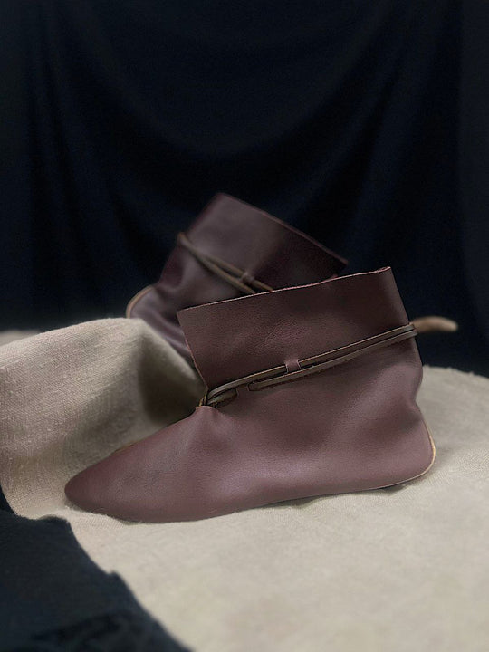 Dark leather shoes (Gdansk, 10th-11th century)