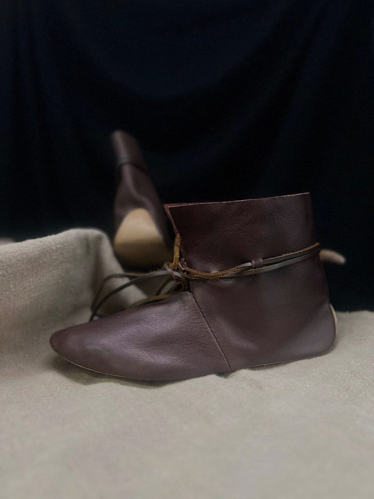 Dark leather shoes (Gdansk, 10th-11th century)