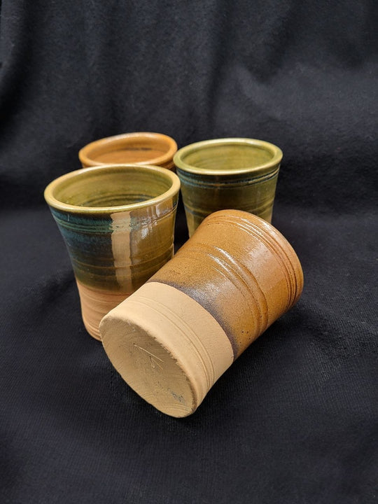 Handcrafted Glazed Clay Beaker