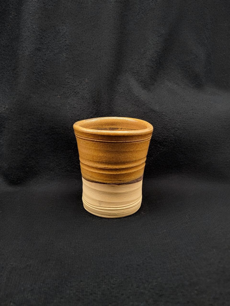 Handcrafted Glazed Clay Beaker