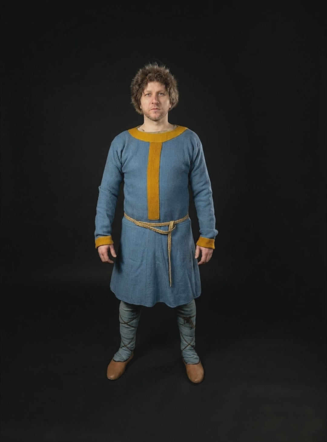 Early Medieval Tunic with stripes, Western Europe, 9-11th century (Poland, Holy Roman Empire, Frankish Empire)