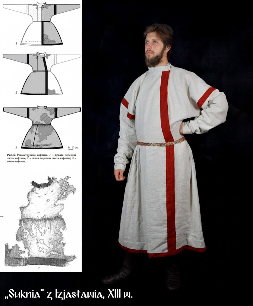 Caftan from Iziaslav, Cuman caftan, Kipchak, Poloviets (Iziaslav, Cuman, XIII c.)