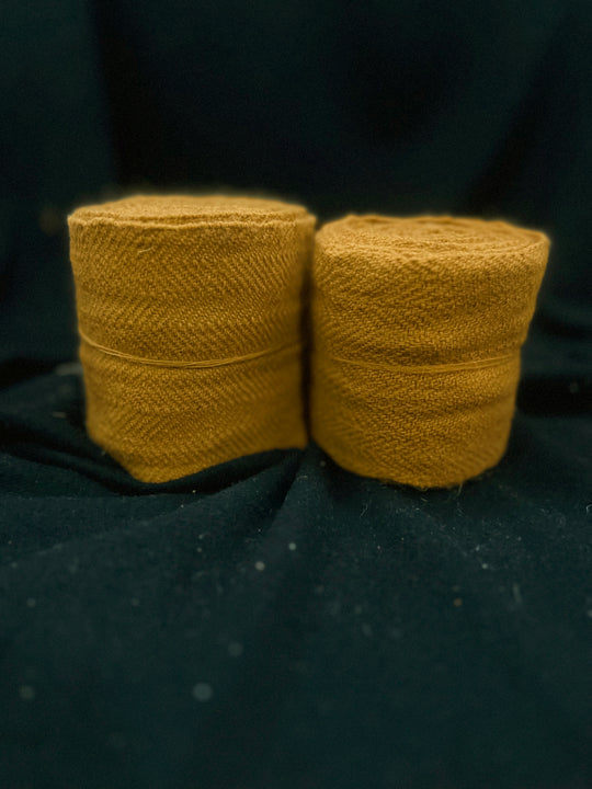 Hand-Woven, plant dyed Leg Wrappings – Authentic Early Medieval Winigas