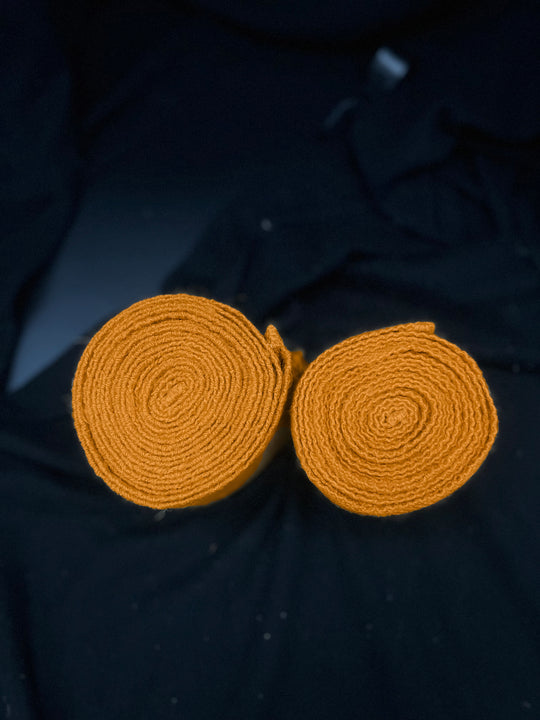 Hand-Woven, plant dyed Leg Wrappings – Authentic Early Medieval Winigas